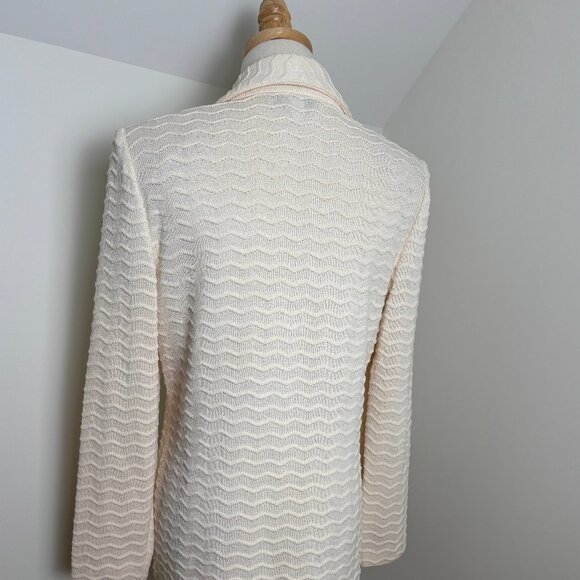 St. John by Marie Gray textured cream blazer, US6 - Picture 3 of 8
